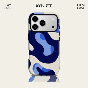 Blue Curved Camouflage IPhone17 Must for Magnetic Phone Case for IPhone 17 16 15 14 Pro Max Plus Single Double-layer Tough Case
