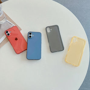 Luxury Transparent Colorful Soft Case For iPhone 17 Air 17e 16 16e 15 14 Pro Max Plus Candy Color Clear TPU Ultra Thin Shell 17+