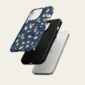 Navy Cute Spirit Phone Case for IPhone 17 16 15 14 13 Pro Max Plus for Magnetic Single Double-layer Tough Case