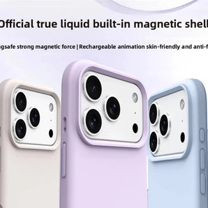 Original Magnetic Phone Case For iPhone 17 16 Pro Max Liquid Silicone Cases For iPhone 17 18 Pro Max 17Pro Air Soft Bumper Cover