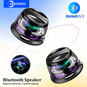 Bluetooth 5.3 Speaker Mini Speaker Portable Magnetic Speaker Multifunctional RGB Speaker for PC Macbook XIAOMI HUAWEI iPhone
