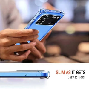 1.5MM Thick Air-Bag Silicone Clear Case For Xiaomi Poco M4 M5 M6 X3 X4 NFC X5 F3 F4 GT F5 Pro 5G C50 C51 C55 Back Cover Fundas