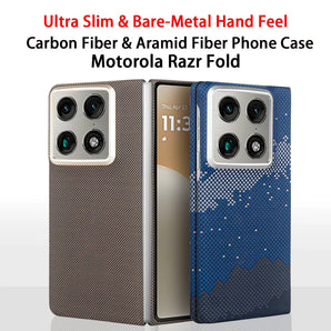 Aramid Fiber Case for Motorola Razr Fold, Compatible with MagSafe, Slim Lightweight Back Cover
