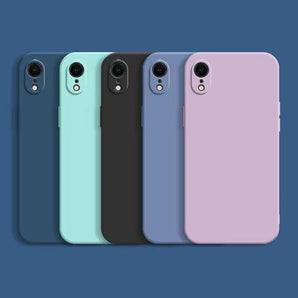 Liquid Silicone Case For iphone XR X Xs Max Shockproof TPU Silicone Protective Phone Back Cover For iphone X XR Xs Max
