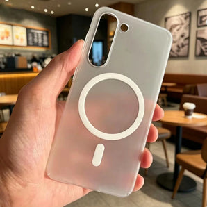 Matte Magnetic Case For Samsung S26 S25 Ultra S24 S23 S22 Plus A57 5G A37 A56 A36 A26 A16 A17 A07 A06 For Magsafe Wireless Cover