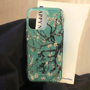 White Peach Blossom Tree Phone Case For iPhone 18 17 16 15 14 13 12 11 Pro Max 16e 17e X XR XS Max 7 8Plus Shockproof Back Cover