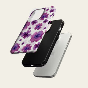 Lilac Pink Cluster Phone Case for IPhone 17 16 15 14 13 Pro Max Plus for Magnetic Single Double-layer Tough Case