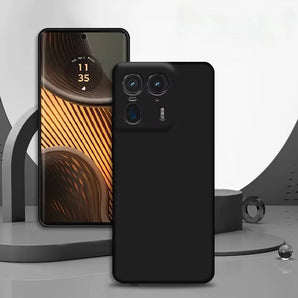 Noble Fashion Solid Colour Shockproof Protective Liquid Silicone Phone Case For Motorola Moto Edge 50 Ultra