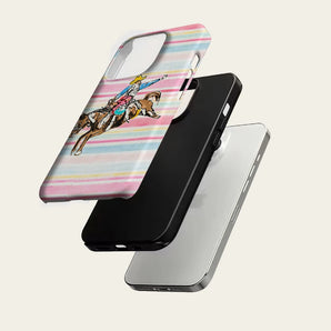 Cowboy Stripe Phone Case For Magnetic for iPhone 17 16 15 14 13 12 11 Pro Max Plus Double-layer Anti-Drop Back Cover