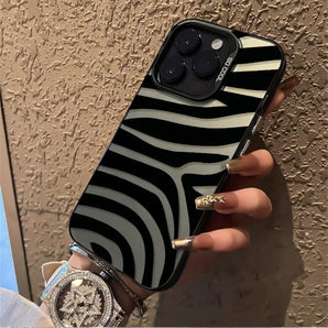 Fashion Zebra Pattern Phone Case For iPhone 17 18 Pro Max 16 15 14 Plus 13 12 Mini 11 X XS XR 8 7 Hard TPU Shockproof Cover