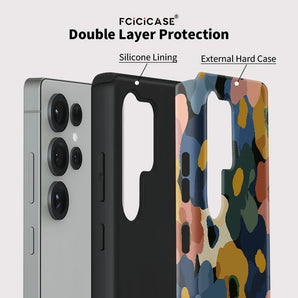 Phone Case For Samsung Galaxy S25 Plus S23+ S24 Ultra S20 FE A16 A26 A36 A56 Flower Painting Shockproof Acrylic Cover