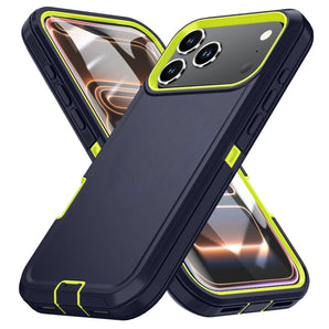 Shockproof Armor Defender Phone Case For iPhone 18 17 16 Pro Max 13 12 Mini 15 14 Plus 16E Air Hard PC+TPU Stand Protector Cover