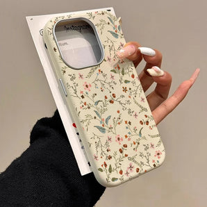 Small Flower Lichee Phone Case For Samsung Galaxy S26 S25 Ultra S24 S23 FE S22Plus A55 A56 S21 A34 A35 A36 A54 Shockproof Cover