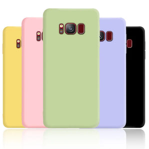 Liquid Silicone Soft Cases For Samsung Galaxy S8 S9 S10 S20 S21 FE S22 S23 Plus Coque For Samsung Note 8 9 10 20 Plus Cover