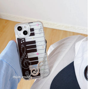 Ins Music Symbol Piano Keys Phone Case For Motorola Moto G9 G22 G32 G53 G30 G71 G72 G73 Edge 40 Pro Soft TPU Back Cover