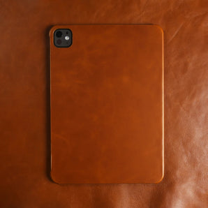Business Genuine Leather Tablet Case For Apple iPad Pro 13 11 Air 13 11 4 / 5 2024 2025 Mini 6 / 7 Case Hard PC Back Cover Shell