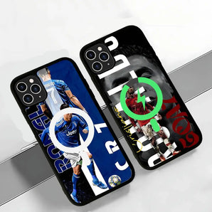 FOOTBALL Cr7 R-Ronaldoes Phone Case Magsafe Magnetic Wireless For IPhone 16 15 14 13 12 11 17 Pro Max Plus Phone Case