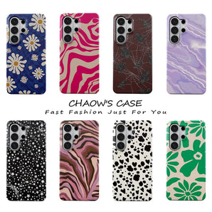 Luxury Bugrs Ivory Spots Phone Case for Samsung Galaxy S20 FE S22 S24 S25 S26 Plus Ultra Edge 4G 5G Double-layer Back Cover