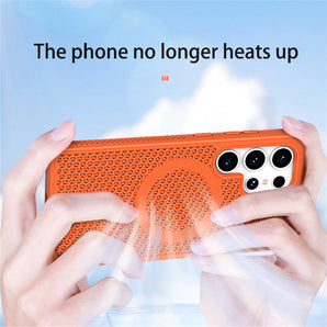 Magnetic For Magsafe Heat Dissipation Phone Case For Samsung S26 S25 S24 S23 Ultra S22 Plus FE Luxury Shockproof Protector Cover