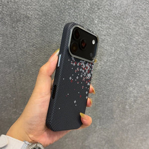 Carbon Fiber Kevlar PC For Magsafe Phone Case For iPhone 18 17 Air 16 15 14 13 Pro Max Wireless Charge Magnetic Shockproof Cover