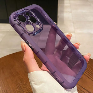 Shockproof Silicone Bumper Clear Phone Case For iPhone 16 15 14 13 12 11 Pro Max XR X XS 7 8 Plus Soft Transparent Cases Cover