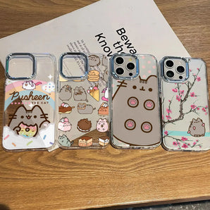 Cute P-Pusheens Cat New Phone Case For IPhone 18 17e 17 16e 16 15 14 13 12 11 Pro Max X XR XSMAX 8 7 Air Plus Transparent Cover