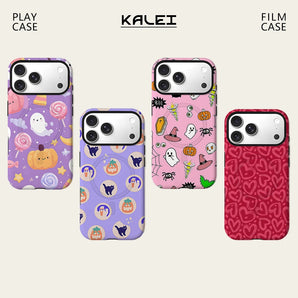 Halloween Candy Ghost Phone Case For Magnetic for iPhone 17 16 15 14 13 12 11 Pro Max Plus Double-layer Anti-Drop Back Cover