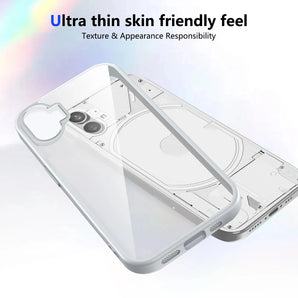 Nothing Phone One A063 Case Air Cushion Shockproof Silicone Bumper Clear Matte Back Cover Hard Phone Case for Nothing Phone 1 5G
