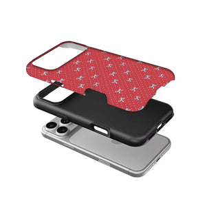 Red Bows & Dots Phone Case For Magnetic Phone Case for IPhone 17 16 15 14 13 Pro Max Plus Single Double-layer tough Case