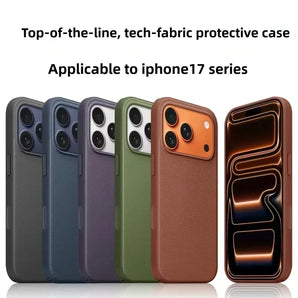 TechWoven case For iPhone 15 16 17 Pro Max for magnetic Tech Woven case For Apple 16 17 Pro 17Air luxury protective cover.