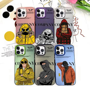 C-ps Senior Luxury cool MAN pattern Phone Case For Black lMDColor Silver Shell For lPhone 17 16 e 15 14 13 12 11 Pro Max Plus
