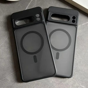 Matte Translucent For Magsafe Magnetic Case For Google Pixel 11 10 9 8 7 6 Pro XL 10A 9A A Wireless Charge Matte Shockproof Capa