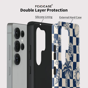 Fcicicase For Samsung Galaxy S25 Ultra S24 S20 FE S23 Plus A16 A26 A56 A36 rid Pattern Fruits Phone Case Shockproof Bumper Capa