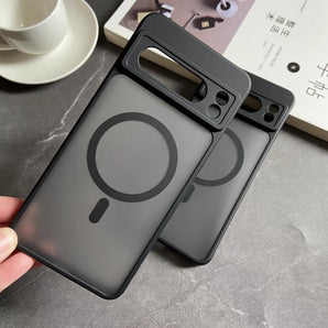 Matte Translucent For Magsafe Magnetic Case For Google Pixel 11 10 9 8 7 6 Pro XL 10A 9A A Wireless Charge Matte Shockproof Capa