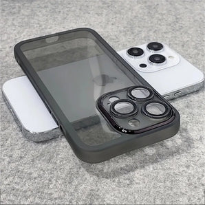 With Lens Protection Anti-slip Transparent Case For iPhone 15 14 13 12 16 Pro Max X XS XR 7 8 Plus Soft Silicone Clear Cover