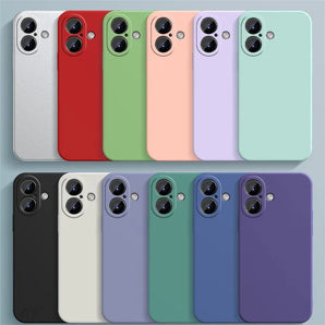 For iPhone 16 15 14 13 12 11 Pro Max X XR 7 8 PLus Soft Case Luxury Liquid Silicone Phone Case Anti-Dropr Cover Phone bag Shell