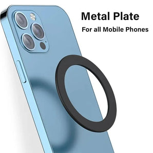3/5pcs Universal Plastic Magnet Plate for Magsafe Wireless Charging Magnet Ring Magnetic Bracket Car Phone Holder
