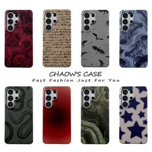 Luxury Bugrs Mythic Ink Phone Case for Samsung Galaxy S20 FE S22 S24 S25 S26 Plus Ultra Edge 4G 5G Double-layer Back Cover