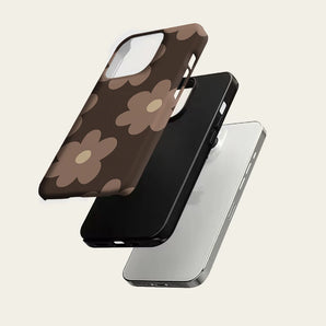 Brown Soft Floral IPhone17 Must for Magnetic Phone Case for IPhone 17 16 15 14 13 Pro Max Plus Single Double-layer Tough Case