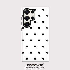 Anti-fall Case For Samsung Galaxy S26 Ultra S25 S24 S23 Plus S22 S20 FE A16 A26 A36 A56 PC +TPU Simple Love Cases Etui