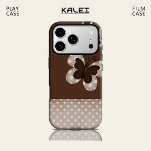 Brown Dot Butterfly IPhone17 Must for Magnetic Phone Case for IPhone 17 16 15 14 13 Pro Max Plus Single Double-layer Tough Case