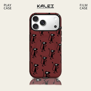 Playful Black Cats Phone Case for IPhone 17 16 15 14 13 Pro Max Plus for Magnetic Single Double-layer Tough Case