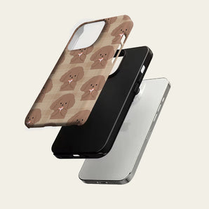 Gingham Poodle Phone Case for IPhone 17 16 15 14 13 Pro Max Plus for Magnetic Single Double-layer Tough Case