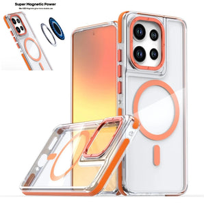 Luxury Shockproof Magnetic Clear Case for Motorola Moto Edge 60 50 Fusion 50 Pro 50Neo G86 G56 G15 G05 G55 G24 for Magsafe Cover