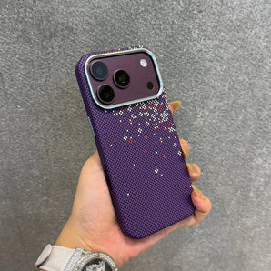 Carbon Fiber Kevlar PC For Magsafe Phone Case For iPhone 18 17 Air 16 15 14 13 Pro Max Wireless Charge Magnetic Shockproof Cover