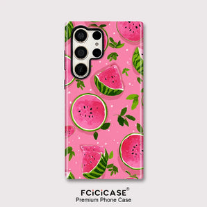 Watermelon Printing Case For Samsung Galaxy S24 S25 Plus S25+ S20 FE S23 Ultra Luxury Shockproof Silicone Cover