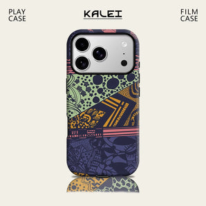 Geo Tribal Patch For Magnetic Must-Have Phone Case for IPhone 18 17 16 15 14 13 Pro Max Plus Single Double-layer tough Case