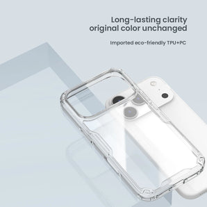Nillkin For iPhone 18 Pro Max / 17 Pro Max Case Nature TPU Pro Clear Silicone Back Cover Protection Phone Cases