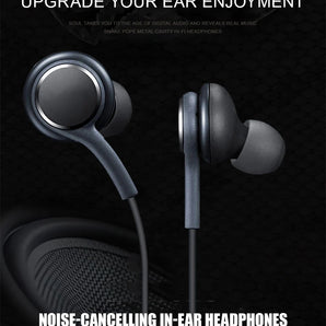 Wired Type‑C Earphones, In‑Ear 3.5mm Earbuds Headphones, Stereo Headset Audio Accessories for Android Smartphones