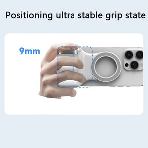 Magnetic Camera Grip with Remote Shutter Fill Light Remote Control Handle Universal for iPhone Androids Phones